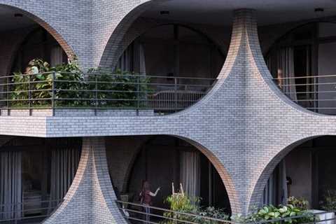 Cascading Brick Arches Feature in Penda’s Residential Tower in Tel Aviv