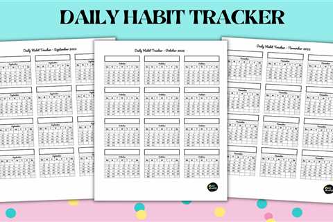 Daily Habit Tracker Printables