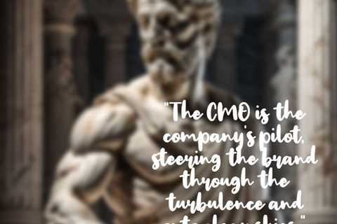 “The CMO is the company’s pilot, steering the brand through the turbulence and onto clear skies.”