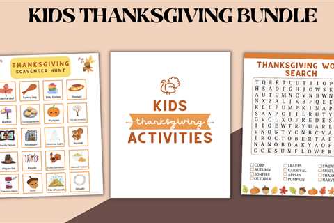 A Printable Thanksgiving Bundle: How Kids Can Create Holiday Magic