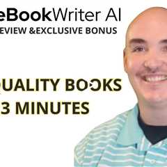 HOW I MADE A BOOK IN 3 MINUTES - ebookwriter ai review bonus - EBOOK WRITER AI DEMO