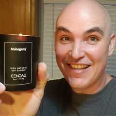 WHICH SMELL? Cendaz Mens Candle Set 4 Pack with Snuffer Review Unboxing Demo